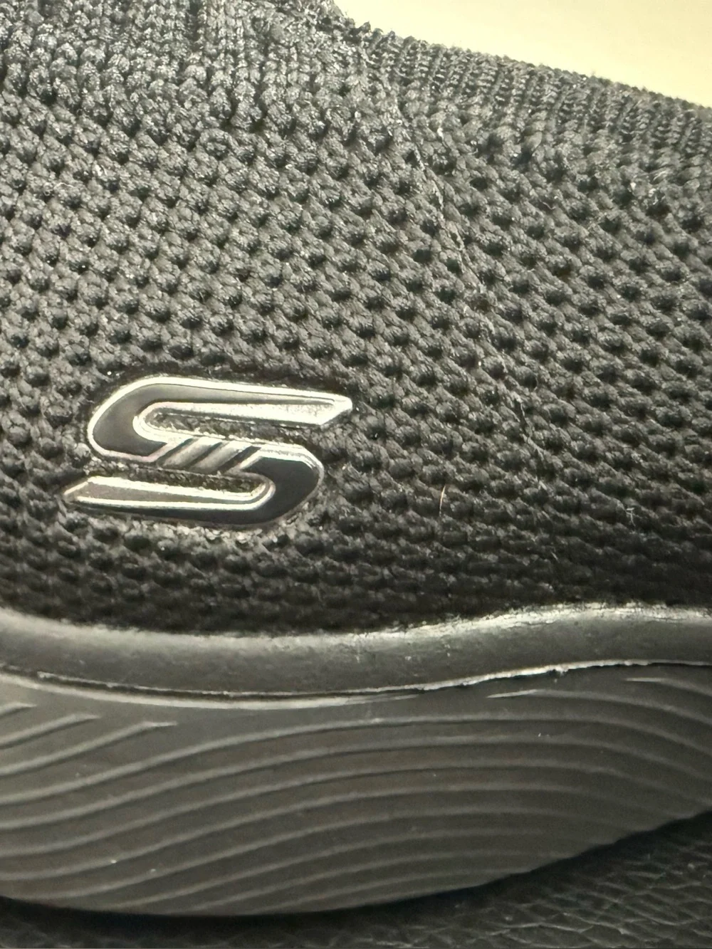 Skechers Black Stretch-Fit Slip-On Flats